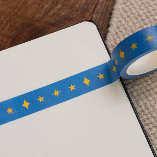 Stars and Sparks Washi Duo | Set of 2 Celestial Paper Tapes