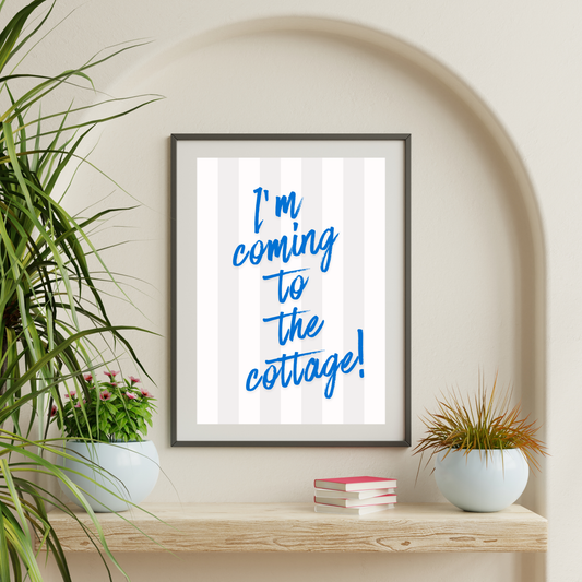 Heated Rivalry 'I'm coming to the Cottage" Wall Print