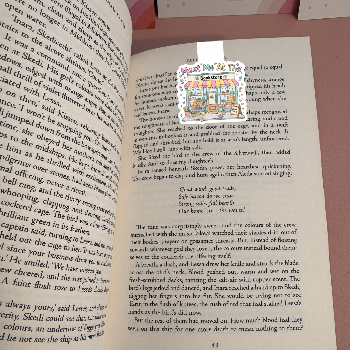Meet me at the Bookstore Magnetic bookmark