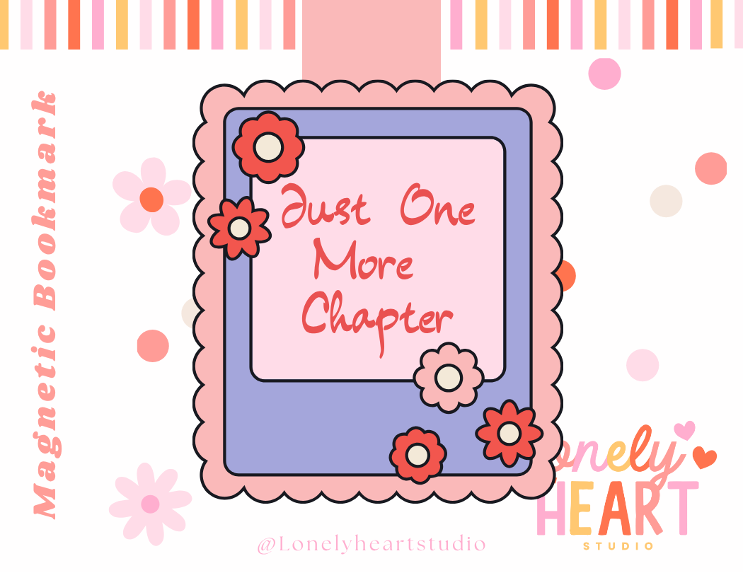Just One More Chapter Magnetic Bookmark