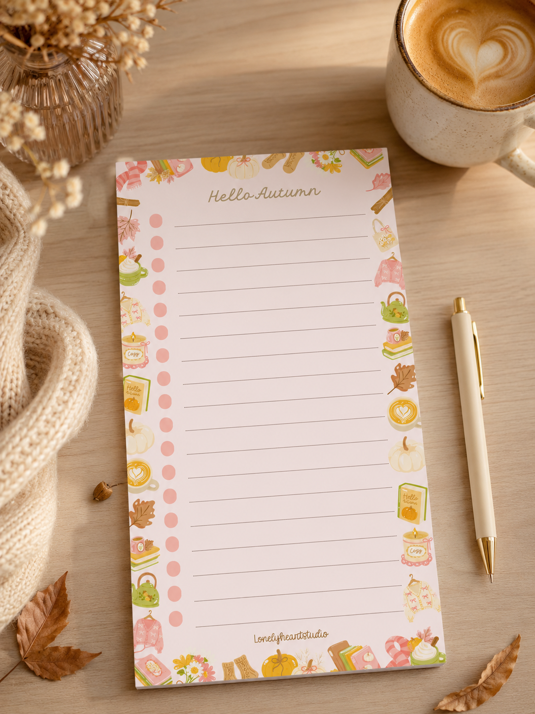 Hello Autumn DL List/Notepad