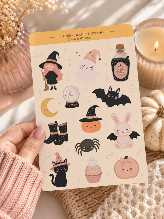 Halloween Pastel Sticker Sheet