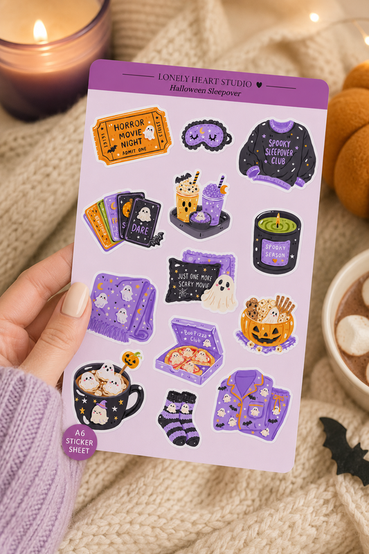 Halloween Sleepover Sticker Sheet