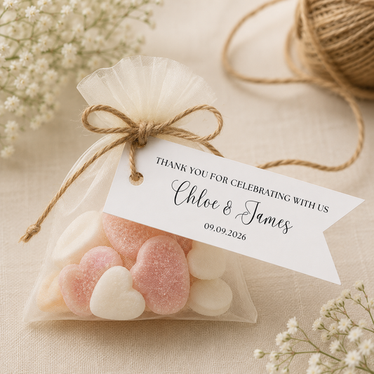 Baby Shower Personalised Foiled Favour Tags