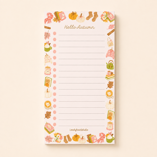 Hello Autumn DL List/Notepad