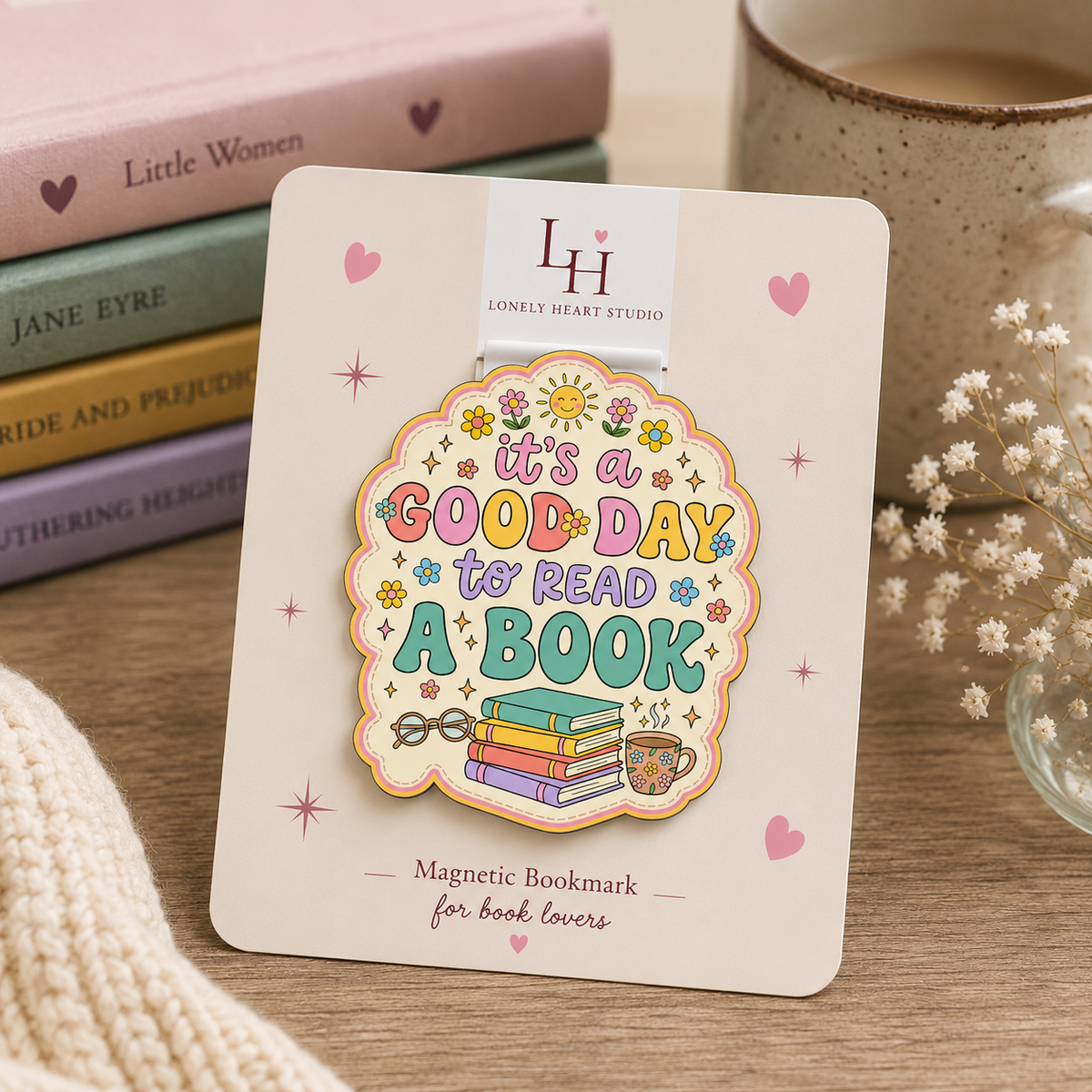 A Good Day to Read a Book Magnetic bookmark