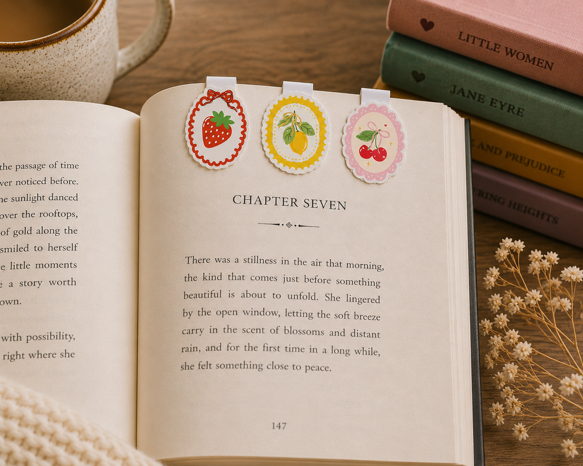 Fruity Mini Magnetic Page Markers - Set of 3