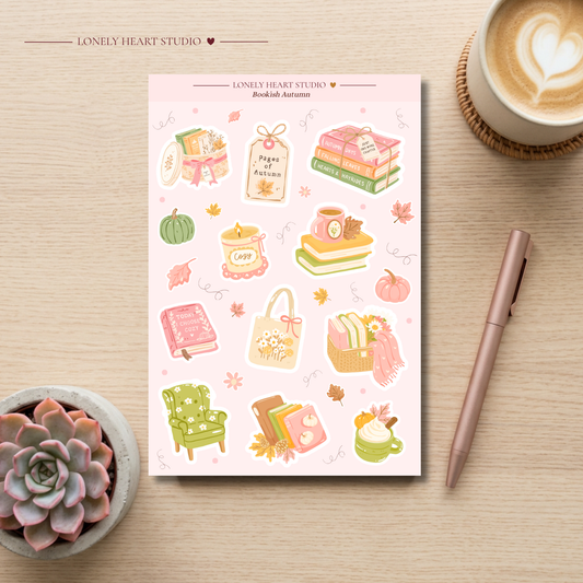 Bookish Autumn Sticker Sheet