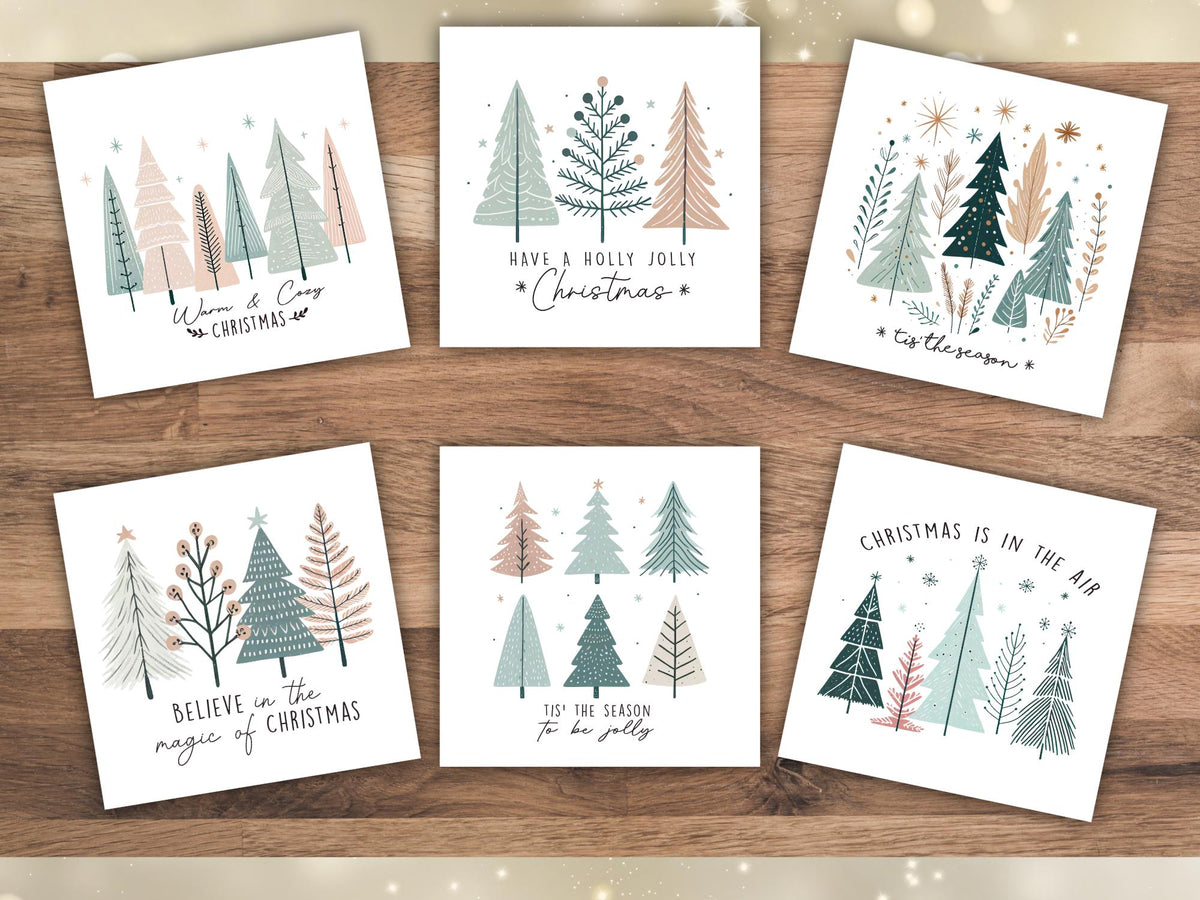 Handmade Boho Christmas Cards