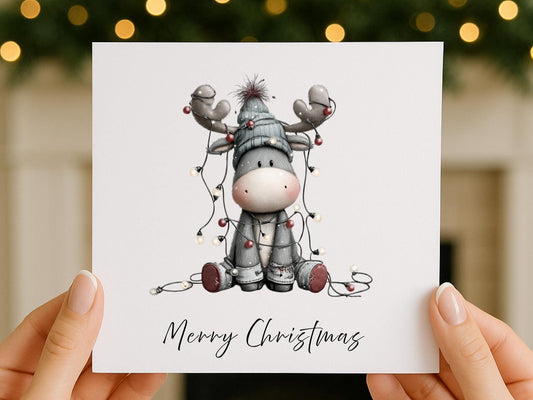 Handmade Whimsical Animal Christmas Cards