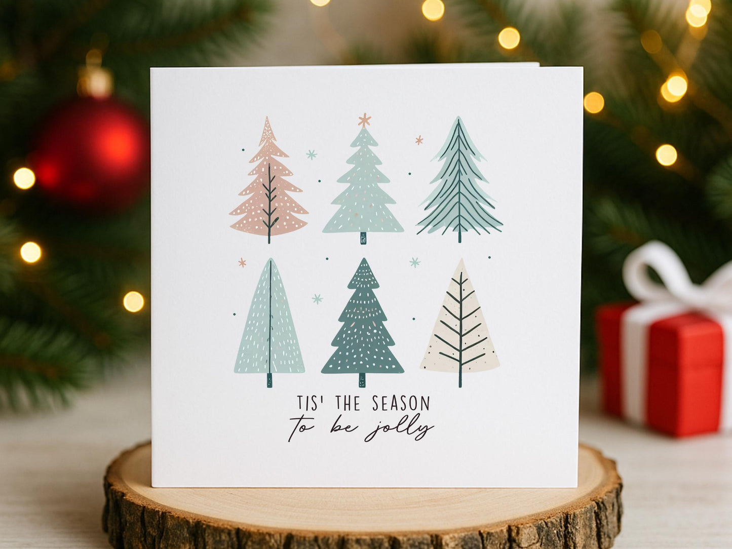 Handmade Boho Christmas Cards