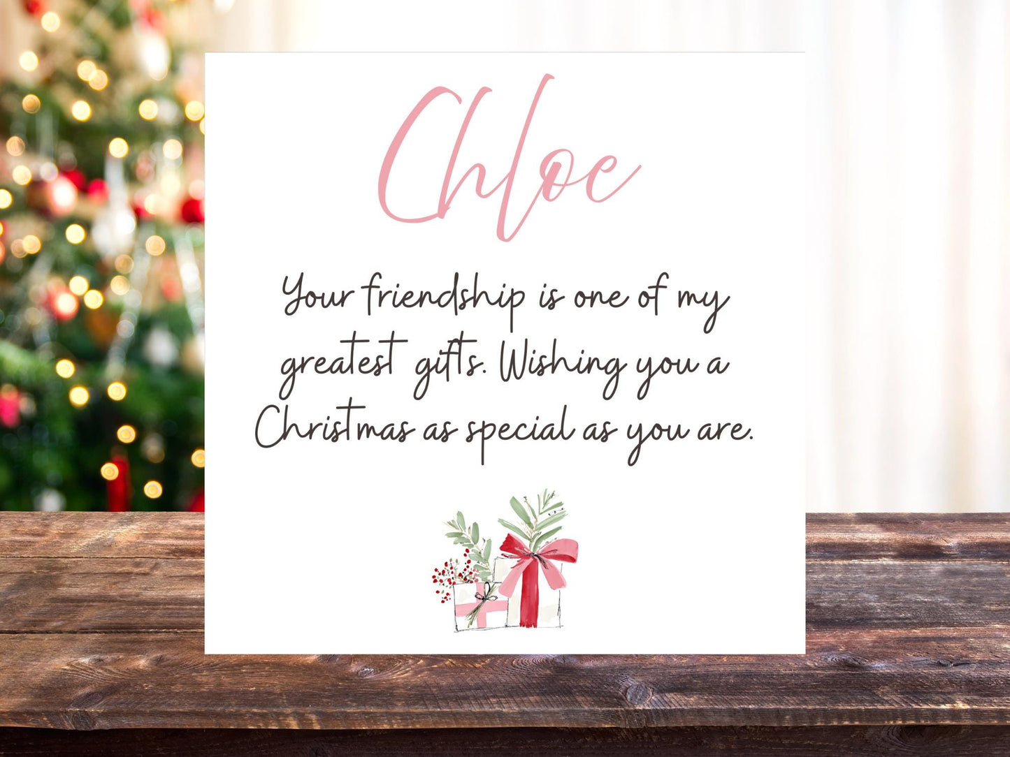Friends Christmas Card, Fun
