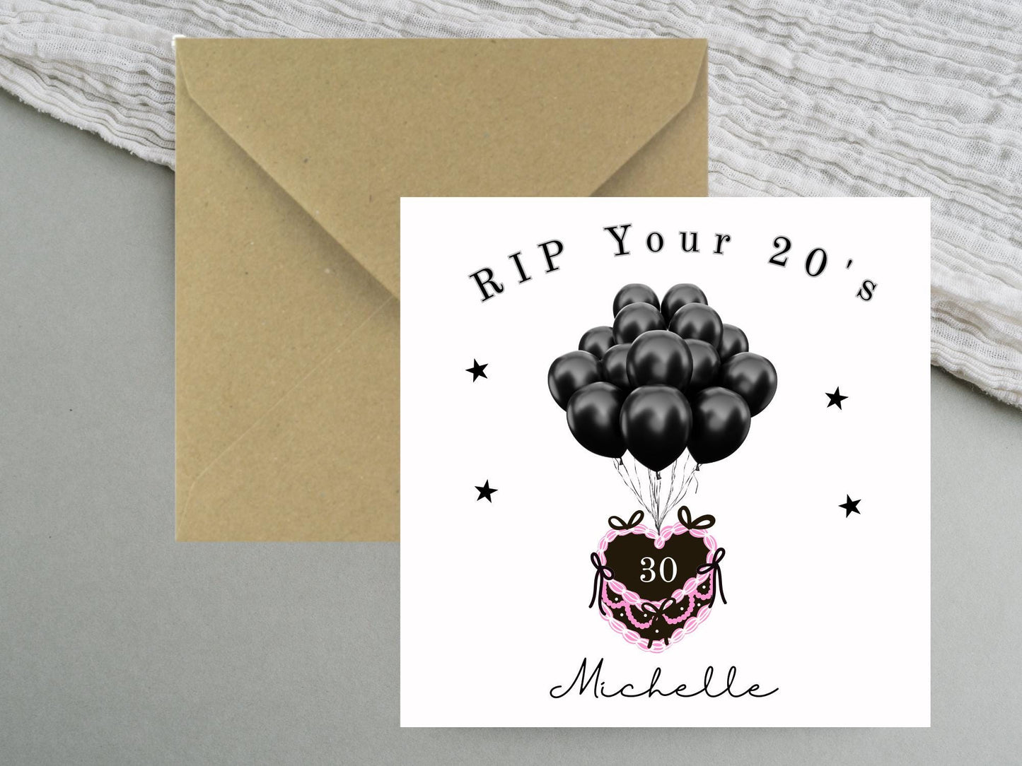 RIP your 20's Personalised Birthday Card - 30th Milestone