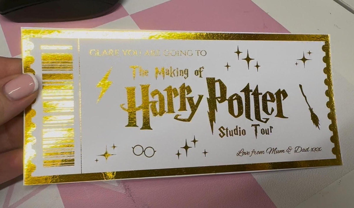 Personalised Foil Event Ticket Any Concert