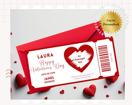 Foiled Valentine's Scratch Card