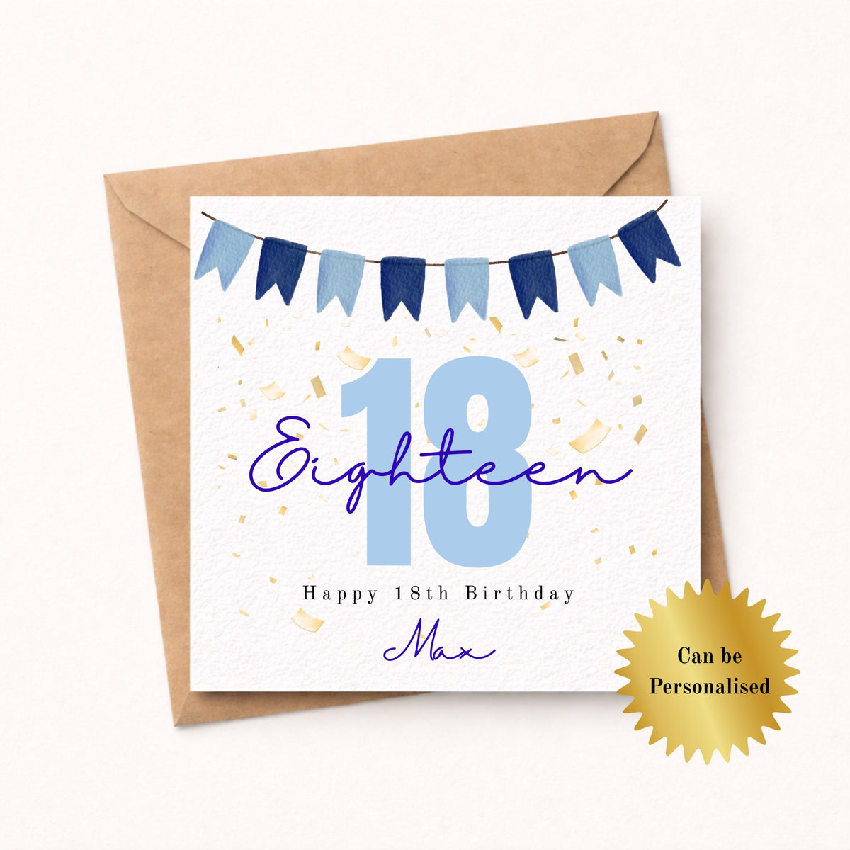 Personalised 18th Birthday Card for Him
