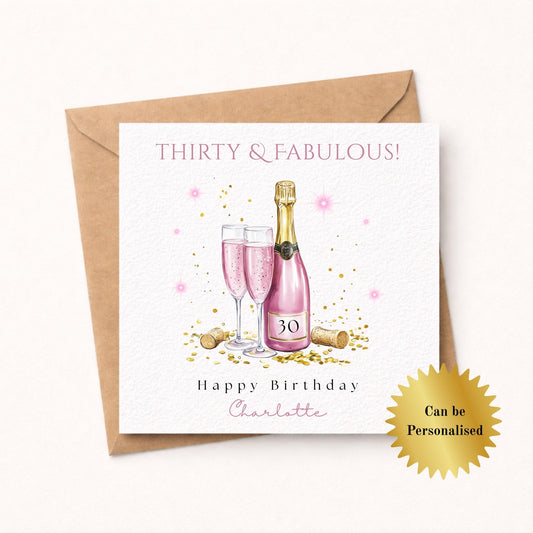 Personalised Thirty and Fabulous