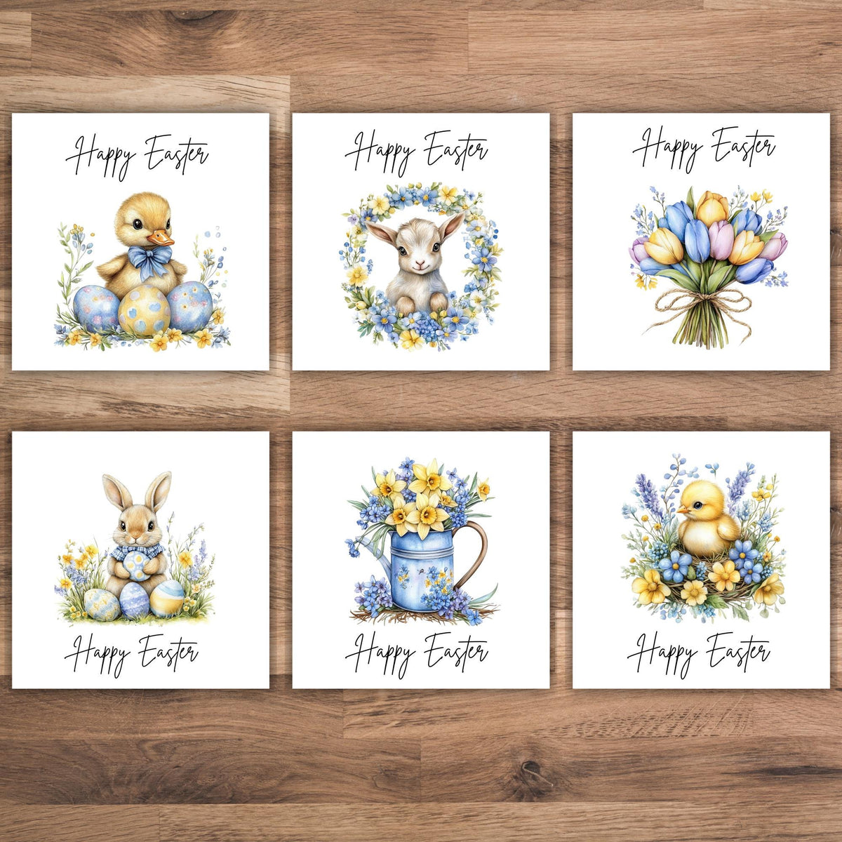 Handmade Easter Cards set: Easter Bunny
