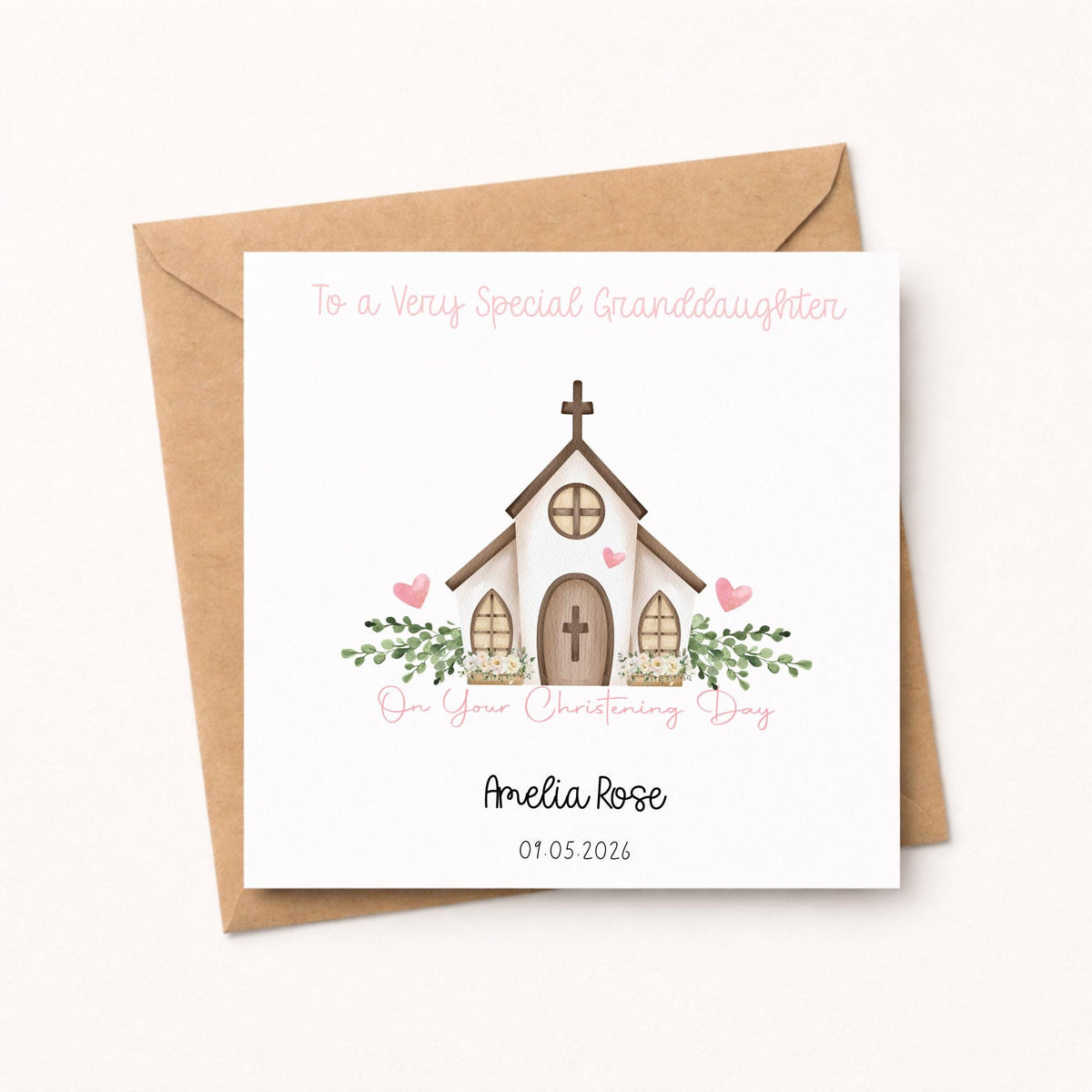 Personalised Christening Card
