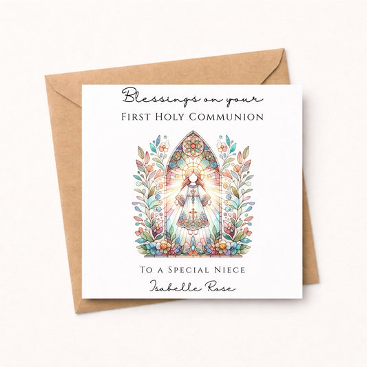 Personalised First Holy Communion Card