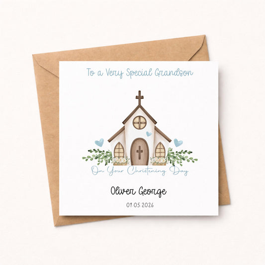 Personalised Christening Card