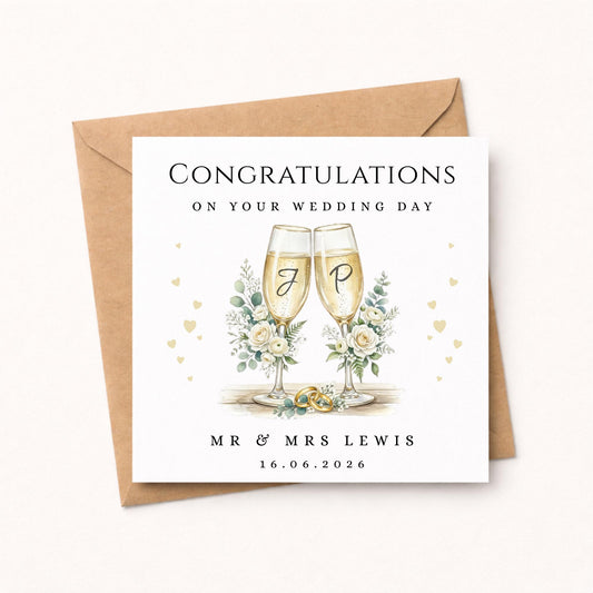Wedding Card, Celebration for the happy couple