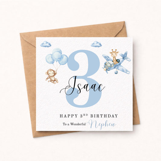 Personalised boys Birthday Card