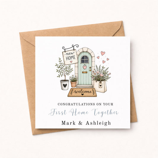Personalised First Home Together Card