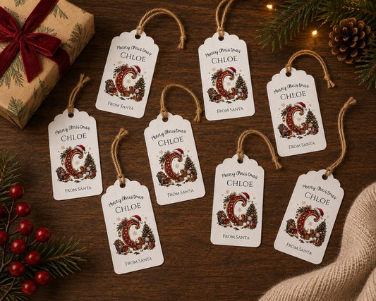 Personalised Christmas Gift Tags from Santa