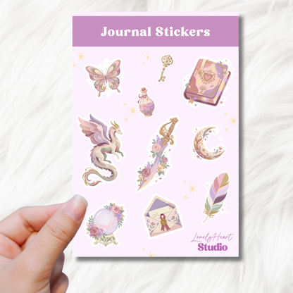 Fantasy Dragon Journal stickers