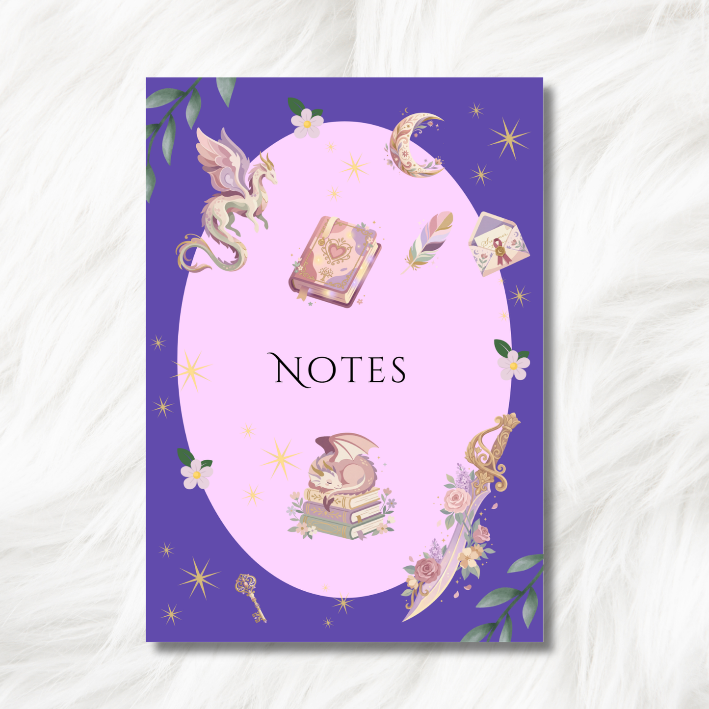 Enchanting Fantasy A5 Lined Notebook
