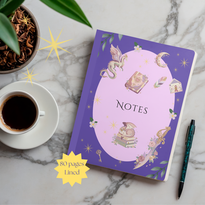 Enchanting Fantasy A5 Lined Notebook