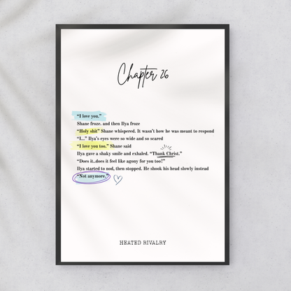 Heated Rivalry Chapter 26 Wall Print - Annotate Edition