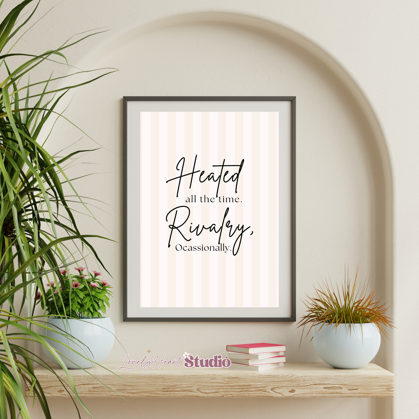 Heated Rivalry 'Heated all the time, Rivalry Occasionally' Wall print