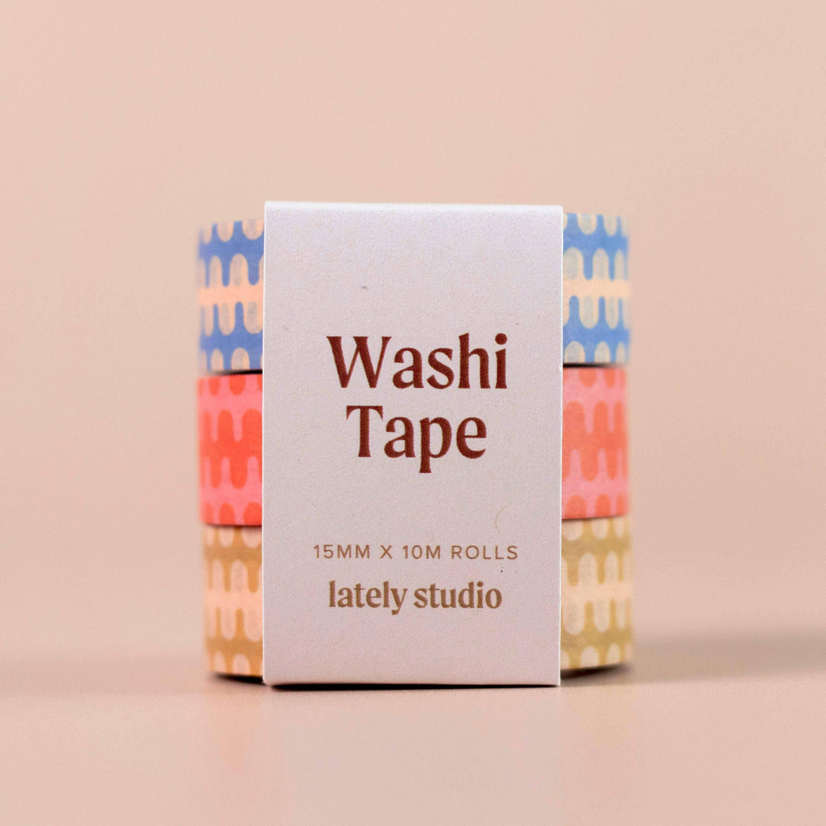 Wavy Geometric Washi Tape Set | Pattern Stationery Gift Set