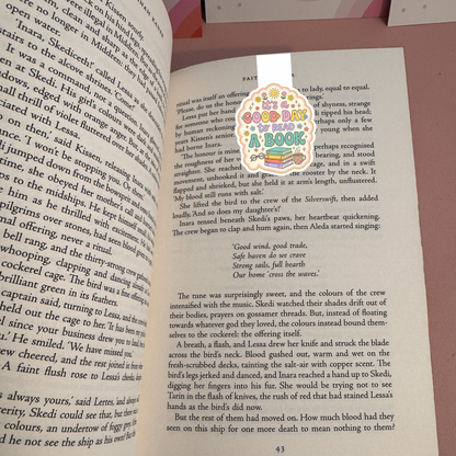 A Good Day to Read a Book Magnetic bookmark