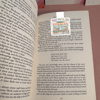 Meet me at the Bookstore Magnetic bookmark