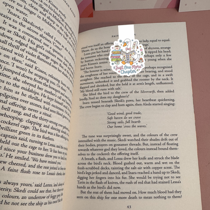Just One More Chapter Goose Magnetic bookmark