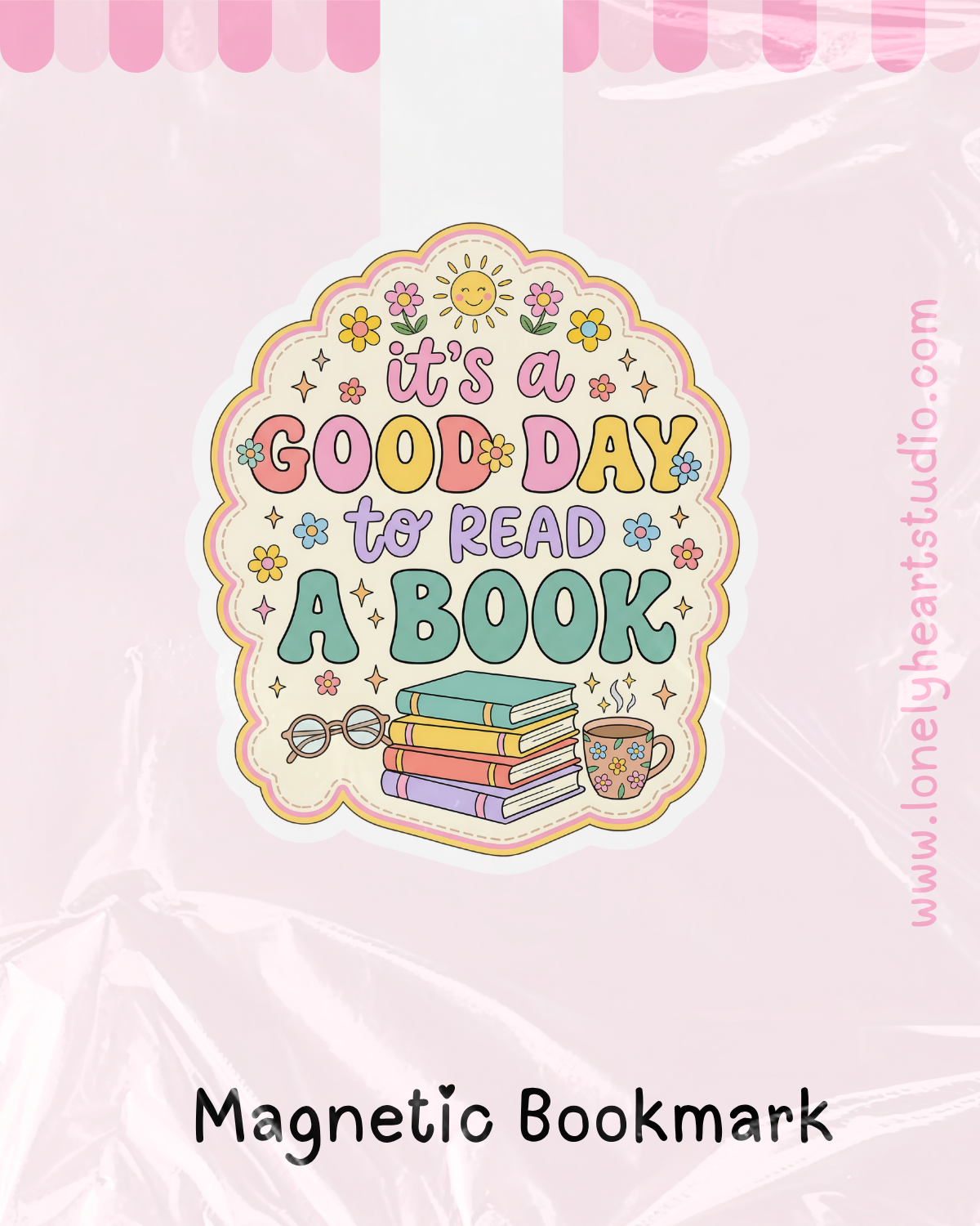A Good Day to Read a Book Magnetic bookmark