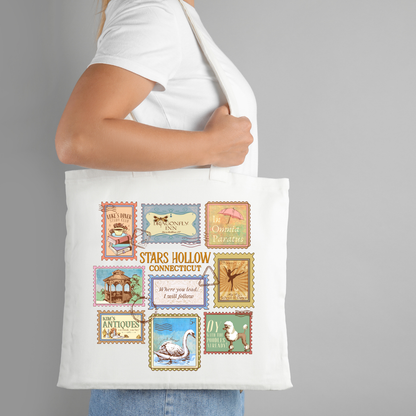 Stars Hollow GG Stamp Long Handled Tote Bag