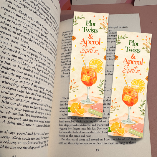 Plot Twists & Aperol Spritz Bookmark