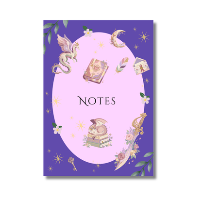 Enchanting Fantasy A5 Lined Notebook