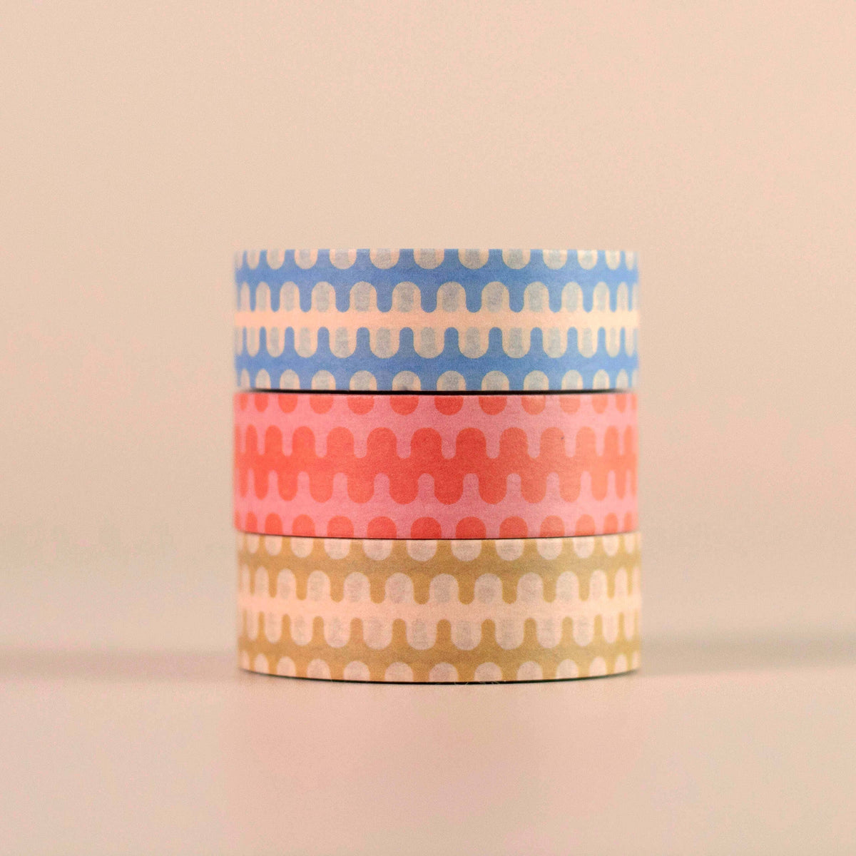 Wavy Geometric Washi Tape Set | Pattern Stationery Gift Set