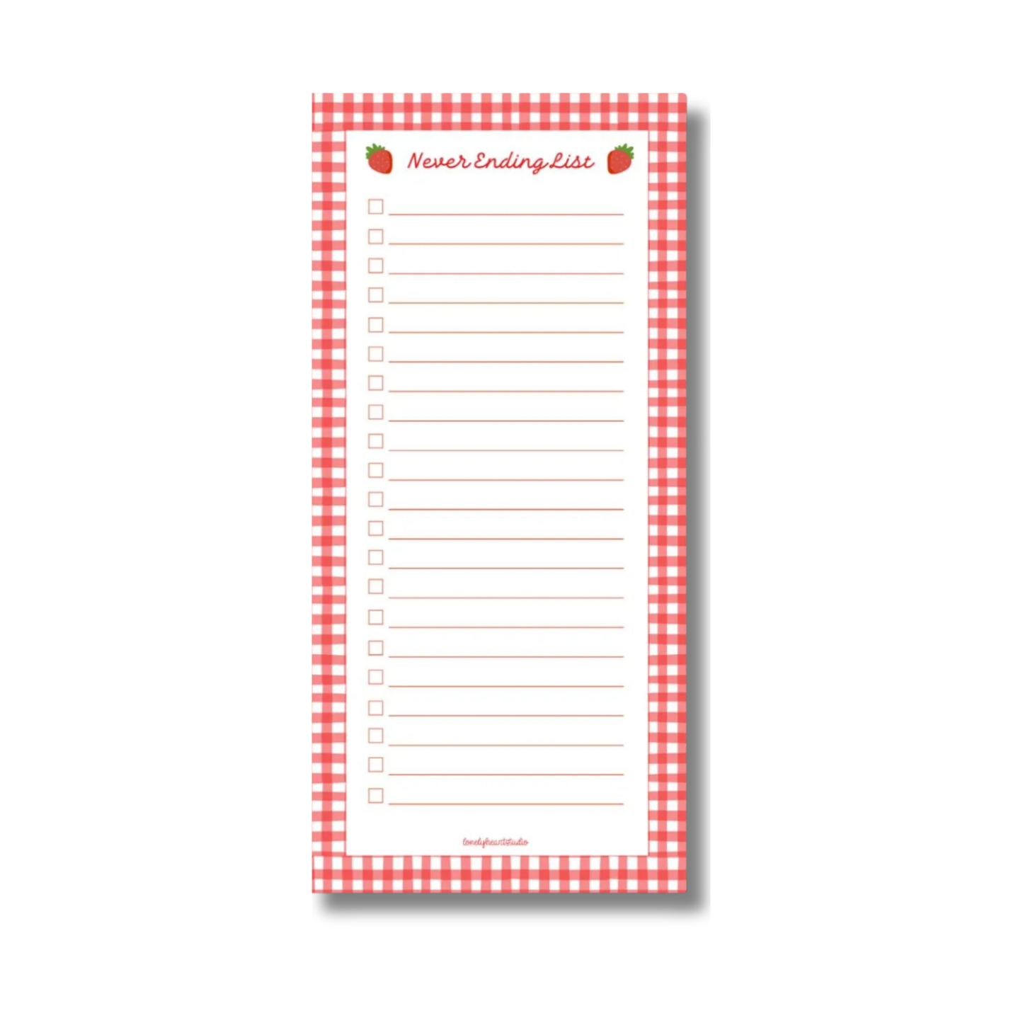 Strawberry Notepad | To Do List Pad | Magnetic