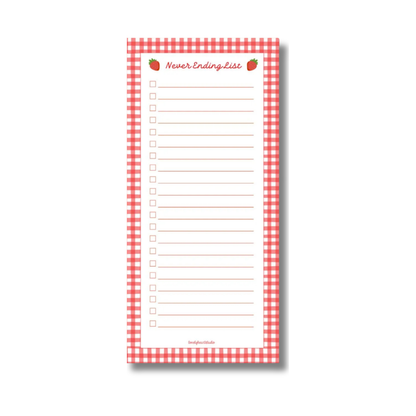 Strawberry Notepad | To Do List Pad | Magnetic