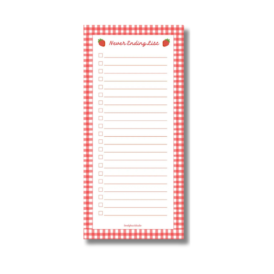 Strawberry Notepad | To Do List Pad | Magnetic