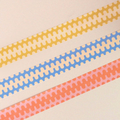Wavy Geometric Washi Tape Set | Pattern Stationery Gift Set