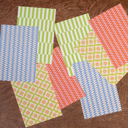 Colourful Craft Paper Pack | Patterned Scrapbook Papers
