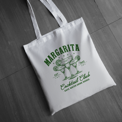Margarita Cocktail Club Tote Bag | Long Handle