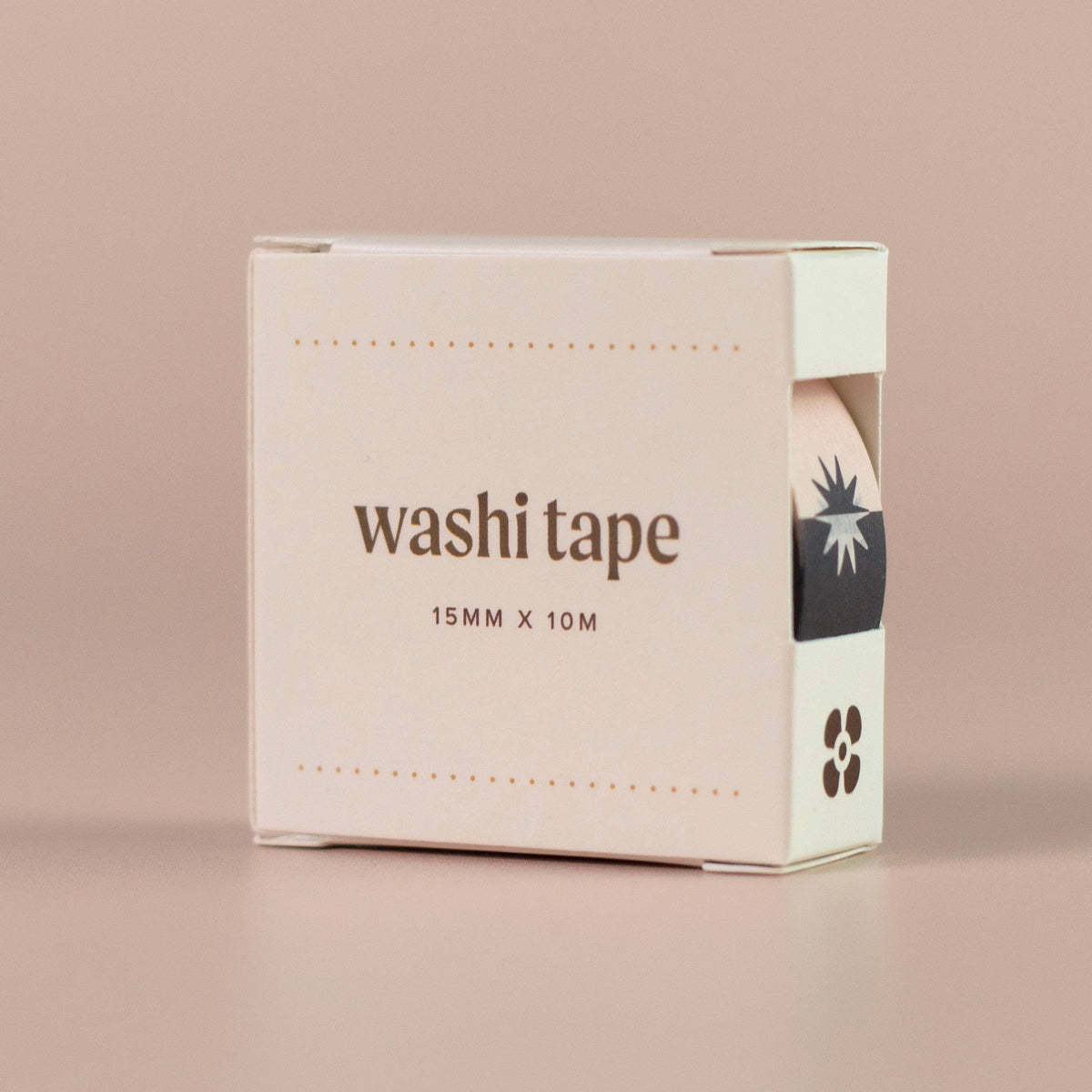 Sun and Moon Washi Tape | Black & White Monochrome Washi